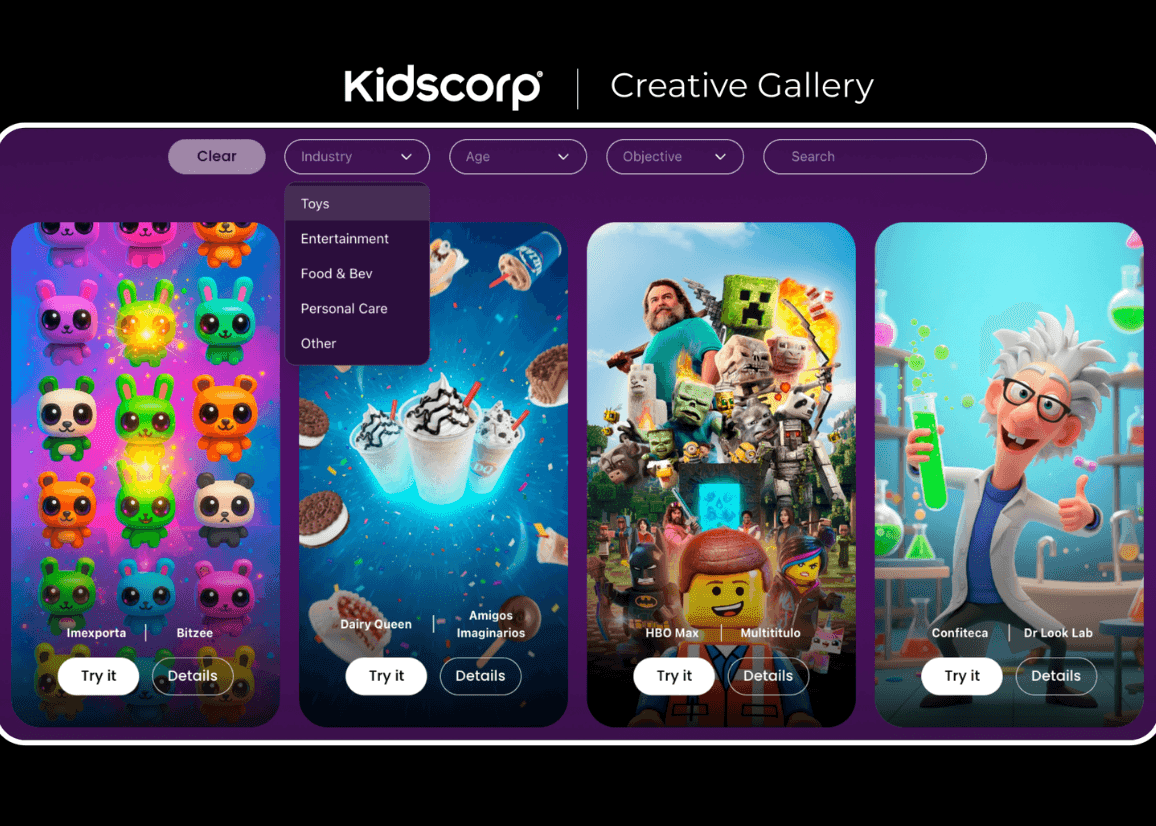 Portada de Kidscorp presenta su nueva Creative Gallery
