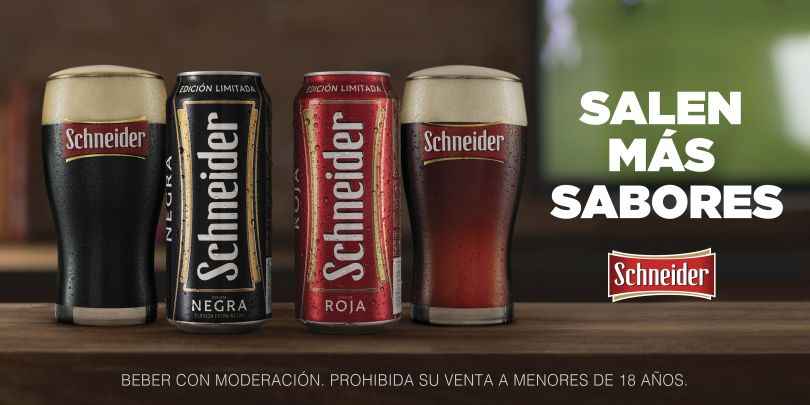 Portada de Cerveza Schneider lanza nuevos sabores: Roja y Negra