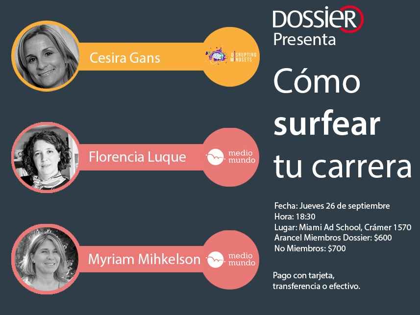 Portada de Dossier presenta el taller "Cómo surfear tu carrera"