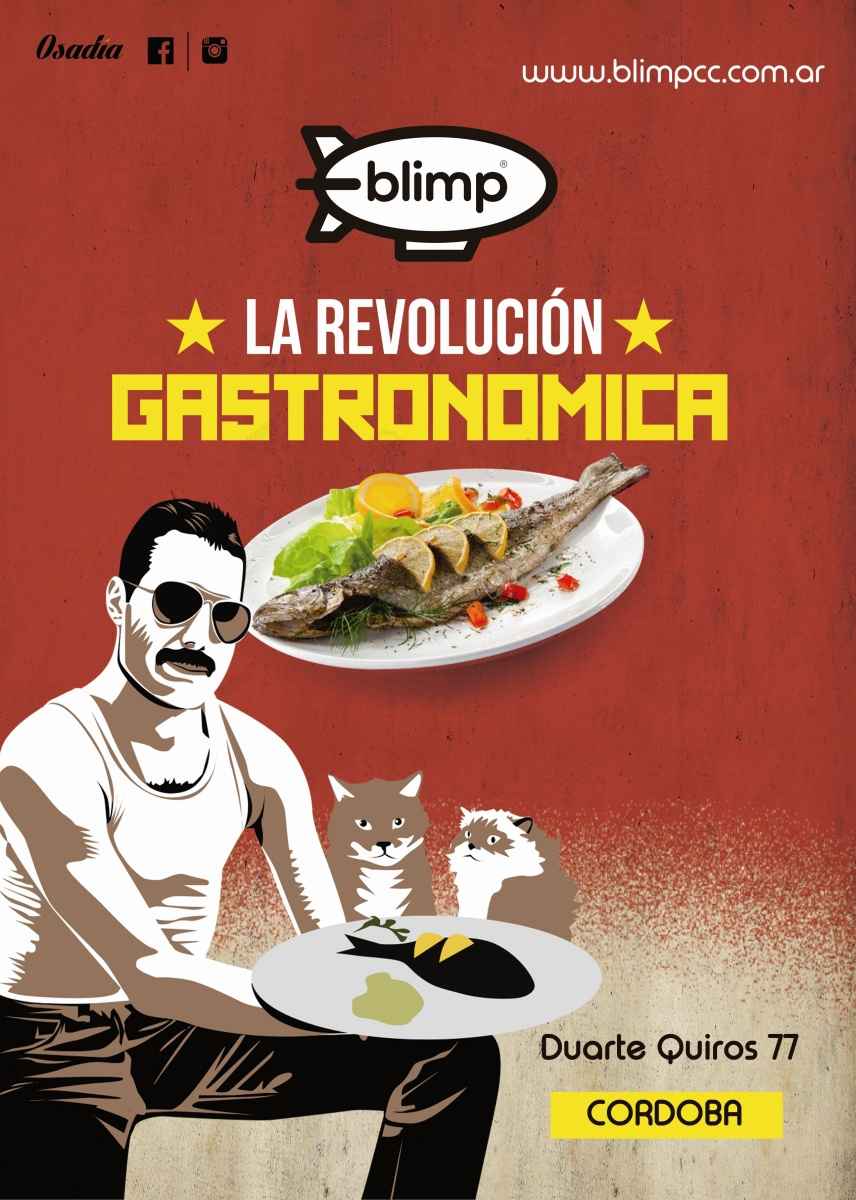 Portada de "Revolución Gastronómica", la campaña de Osadía para Blimp