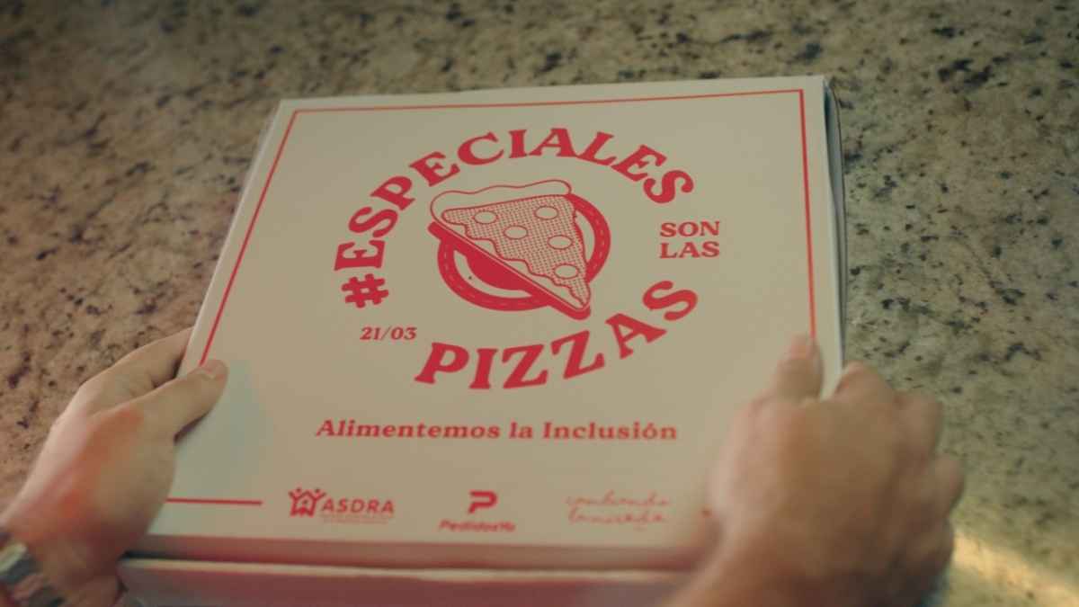 Portada de #EspecialesSonLasPizzas, la acción de HOY para ASDRA y Cambiando la Mirada junto a PedidosYa para alimentar la inclusión