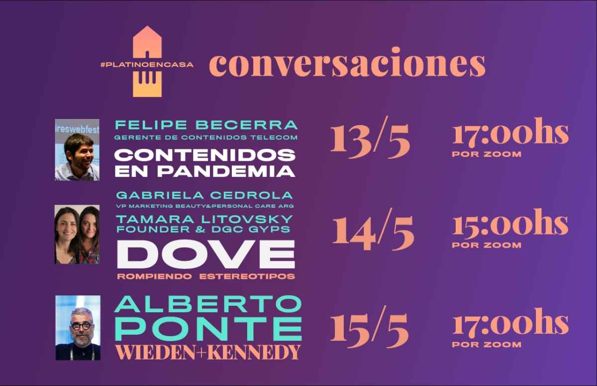 Portada de Conversaciones #PlatinoEnCasa: Gabriela Cedrola y Tamara Litovsky presentarán el caso de Dove