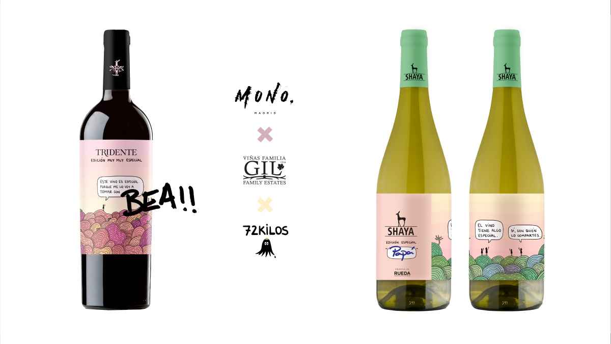 Portada de MONO Madrid lanza una edición especial de vino junto a las Bodegas Viñas Familia Gil y el ilustrador “72kilos”