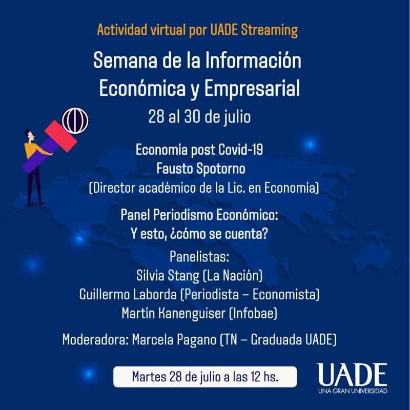 Portada de UADE realiza las 1° Jornadas de Información Económica y Empresarial