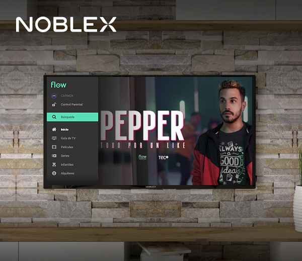 Portada de Flow se integra a los controles de los Smart TV de Noblex