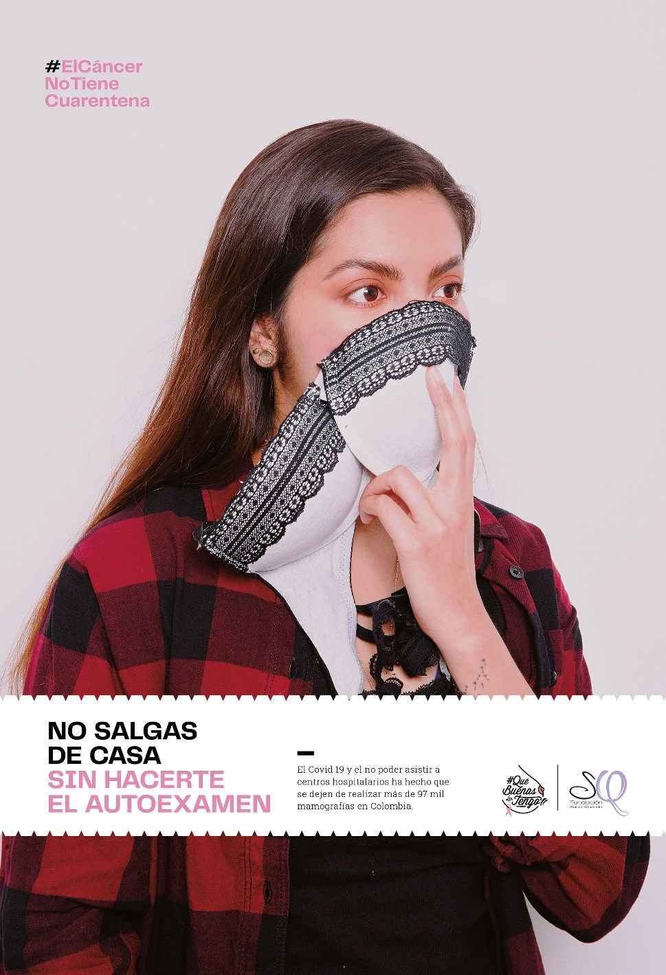 Portada de #ElCáncerNoTieneCuarentena, la más reciente campaña de The Juju Colombia
