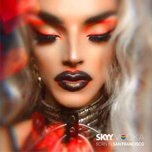 Portada de SKYY vodka presenta una campaña digital de arte drag para el mes del orgullo
