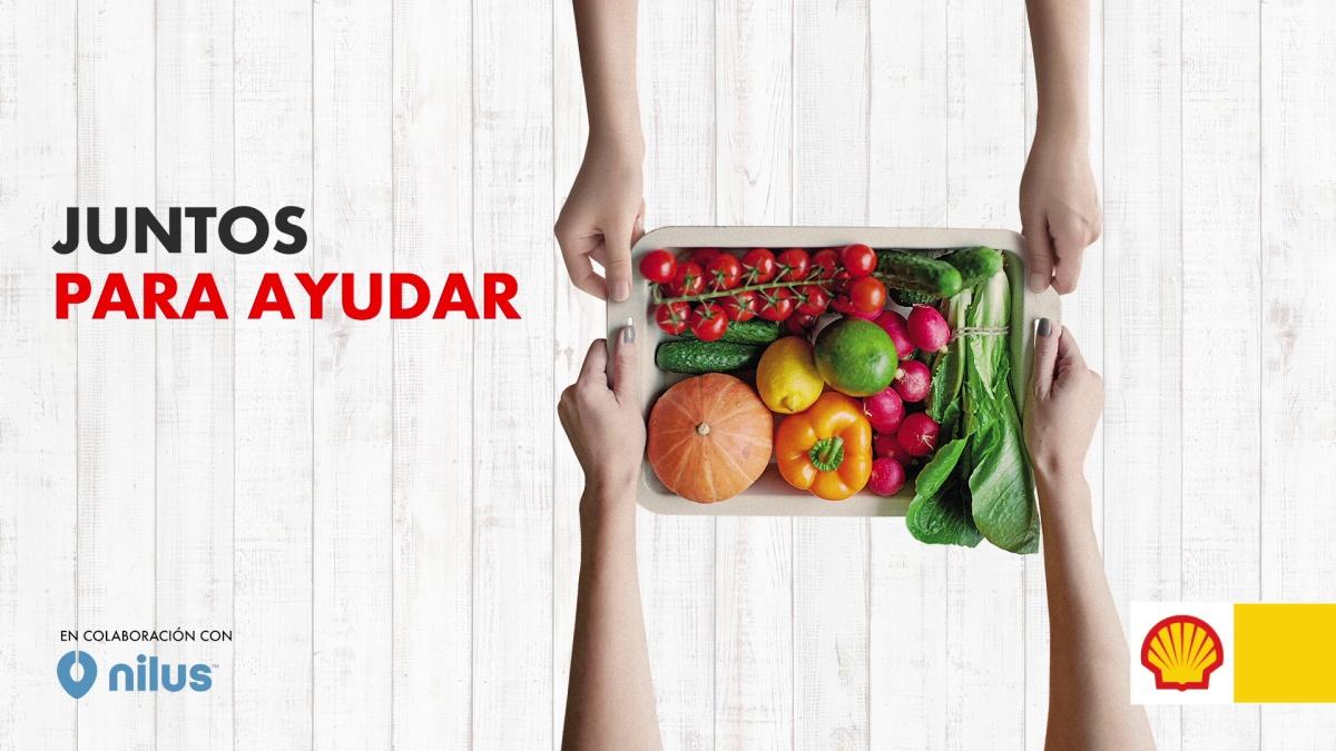 Portada de “Juntos para Ayudar”, la nueva campaña de Shell por un millón de platos de comida saludable