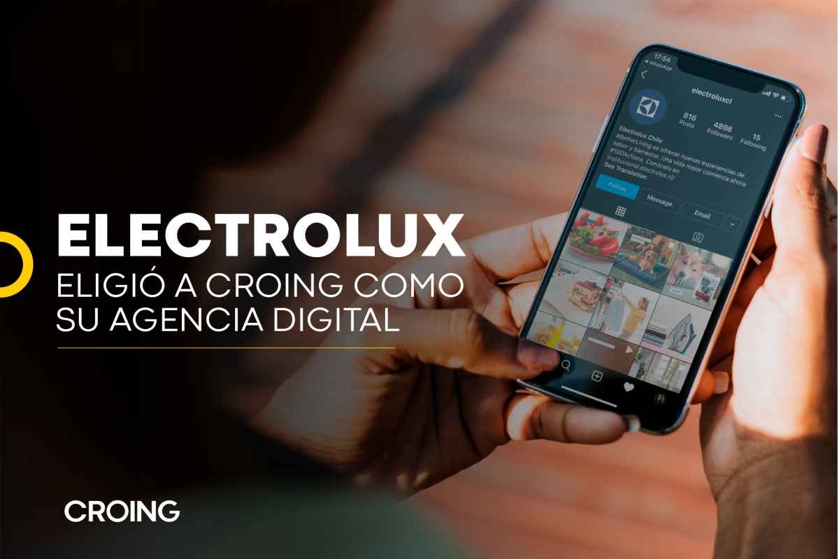 Portada de Electrolux eligió a CROING como su agencia digital en Chile