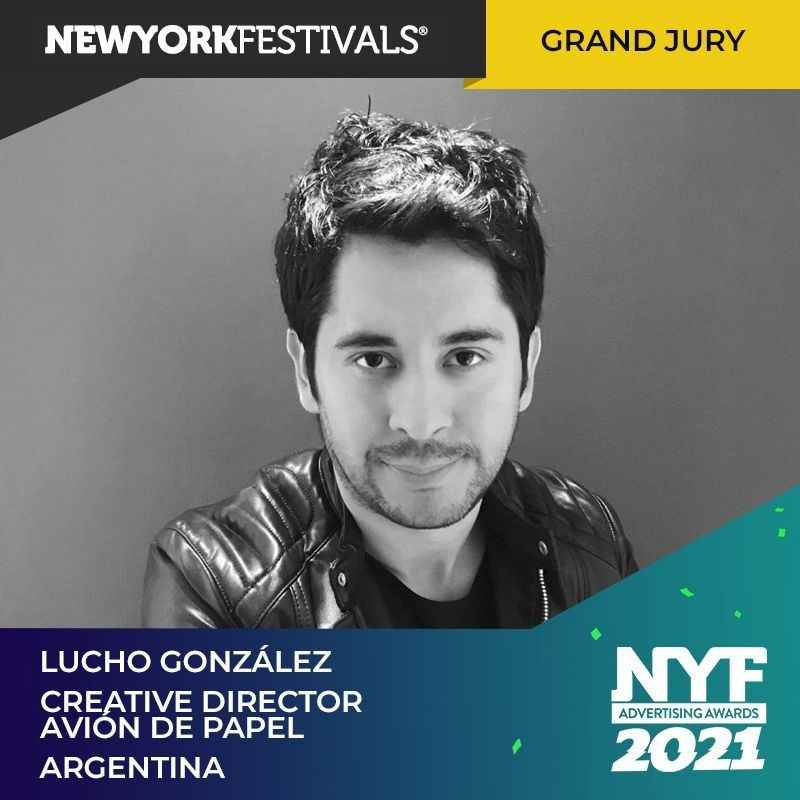 Portada de Lucho González de Avión de Papel jurado en New York Festivals 2021
