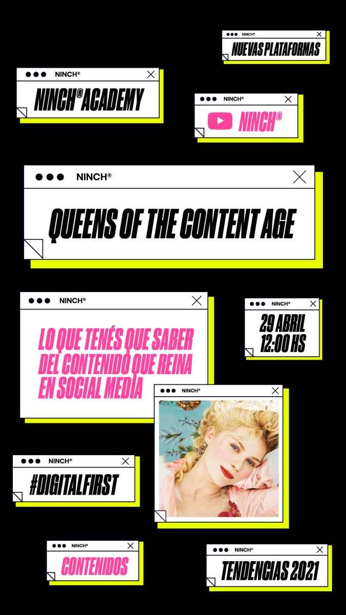 Portada de Llega una nueva edición de Ninch Academy: “Queens of the Content Age”.