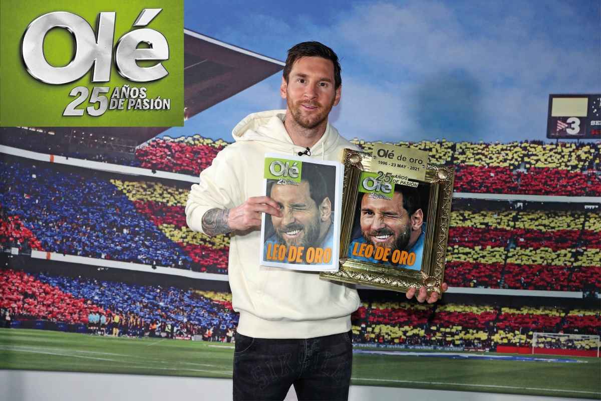 Portada de Con una entrevista exclusiva a Lionel Messi, Olé festeja su 25 Aniversario