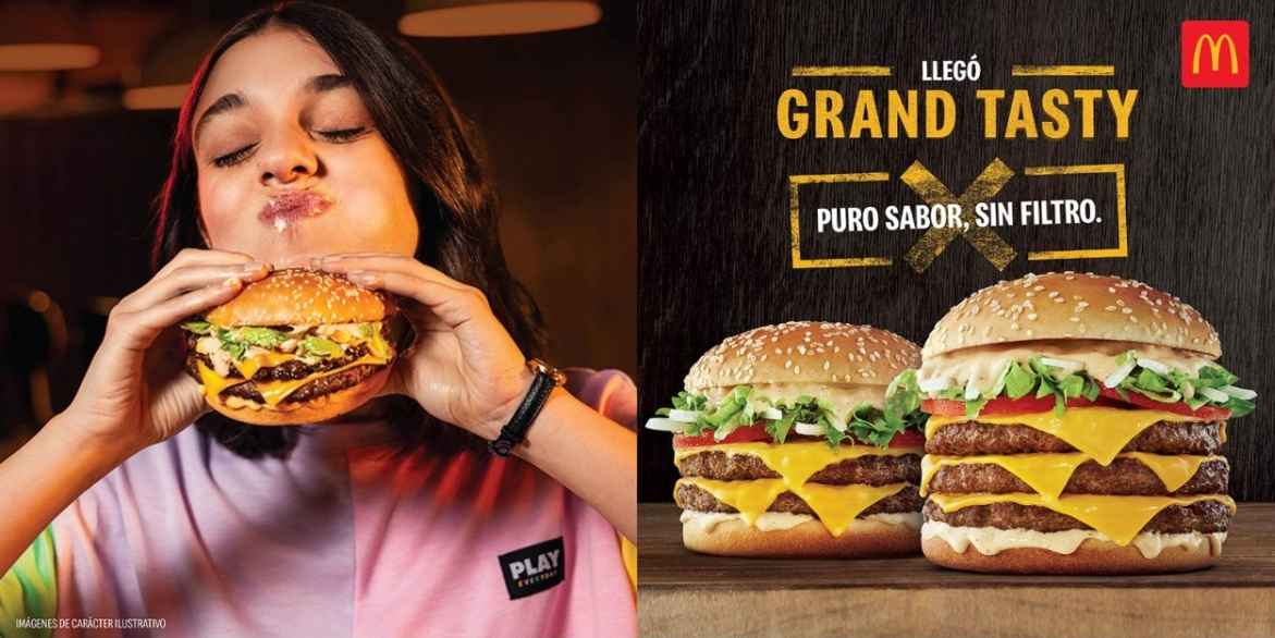 Portada de “Puro sabor sin filtro”, la campaña de McDonald’s y TBWA para el lanzamiento de la Grand Tasty