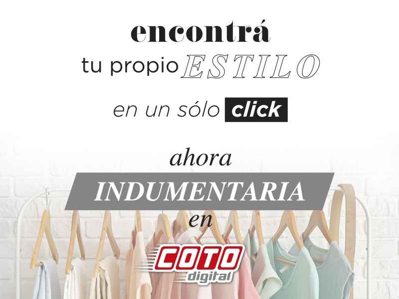 Portada de COTO lanza la categoría de indumentaria en su e-commerce