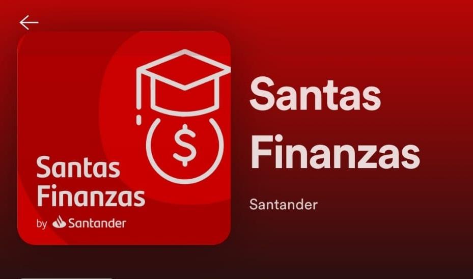 Portada de Santander lanza “Santas Finanzas”, su canal de podcast de educación financiera