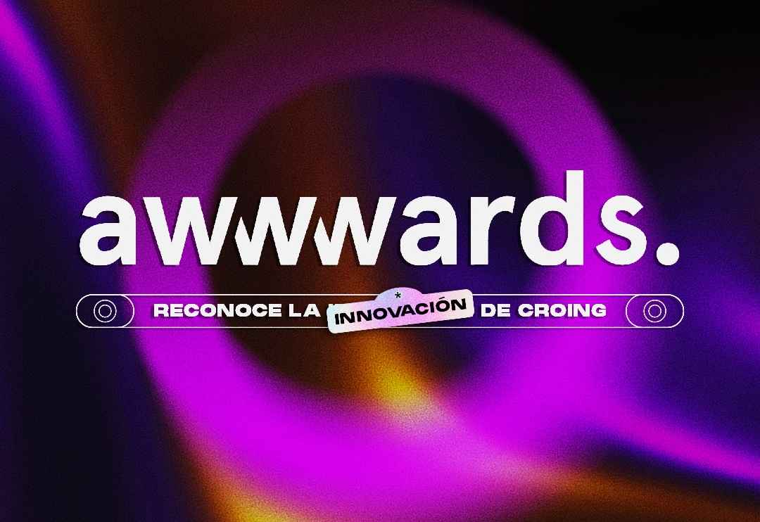 Portada de Awwwards nomina al sitio web de CROING