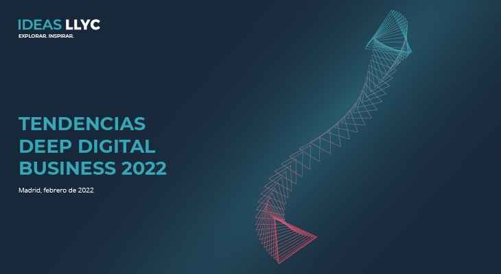 Portada de Informe de LLYC: tendencias que marcarán la transformación digital en 2022