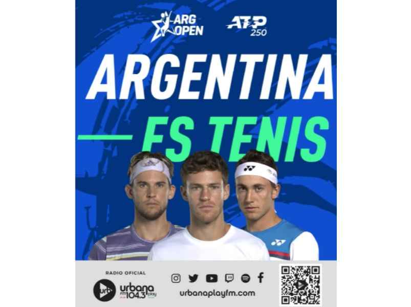 Portada de El Argentina Open 2022 en Urbana Play 104.3