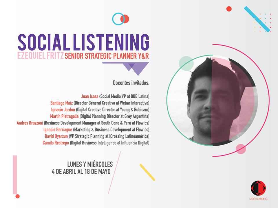 Portada de La Escuela Superior de Creativos Publicitarios presenta el curso “Social Listening” en vivo por elearning