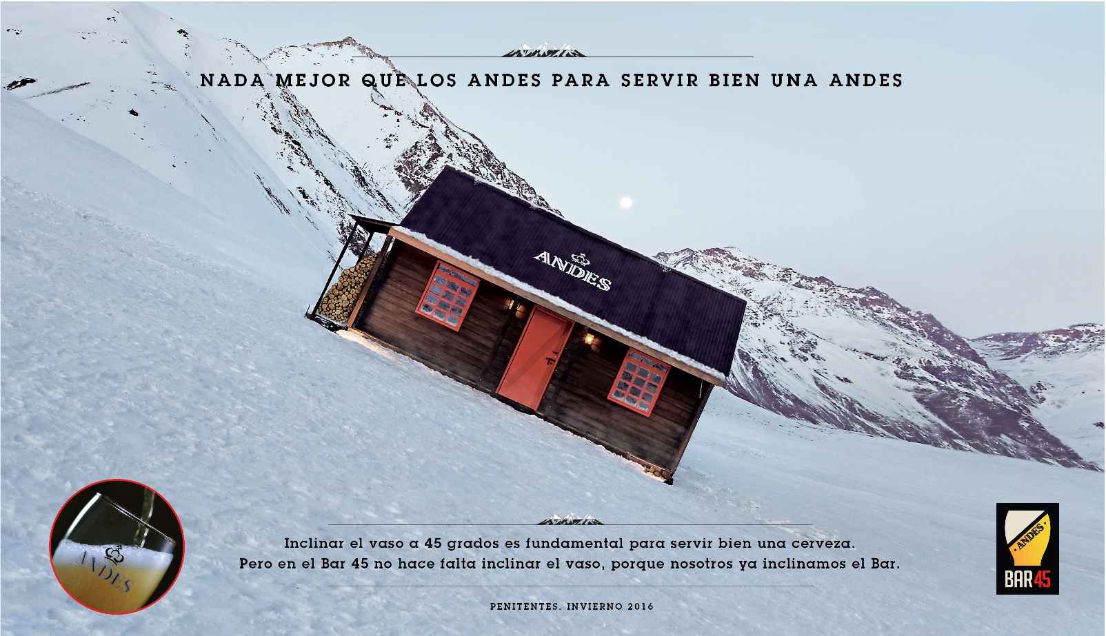 Portada de Saatchi & Saatchi presenta “Andes Bar 45”, su nuevo trabajo para Cerveza Andes