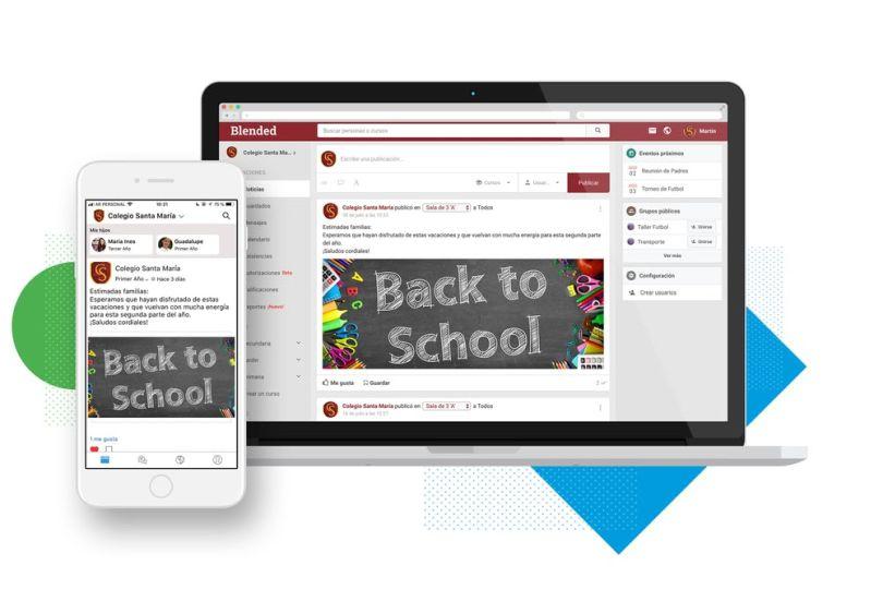 Portada de “Comunidad Escuela” by Blended, la plataforma educativa de Movistar Negocios que conecta a la comunidad escolar