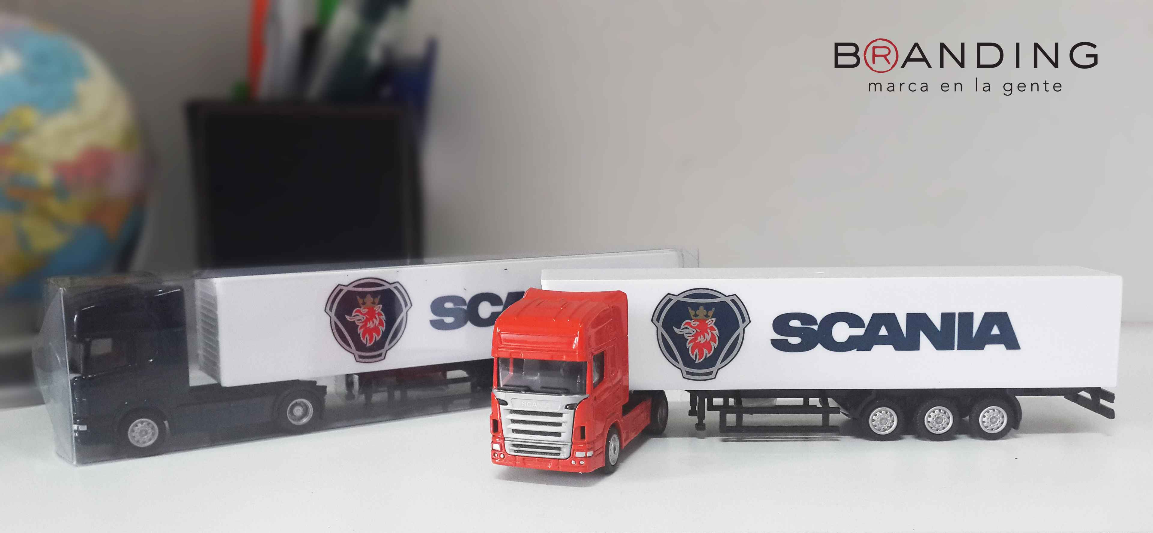 Portada de Branding Merchandising desarrolla miniaturas a escala para Scania