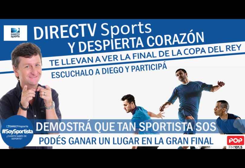 Portada de Pop 101.5, DirecTV Sports y Diego Korol presentan concurso para viajar a España