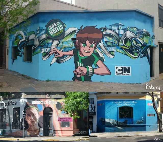 Portada de Los murales de Esto es para Cartoon Network, Adidas y Turismo México 