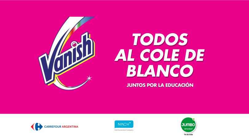 Portada de “Todos al cole de blanco”, la nueva campaña de Vanish realizada por NINCH