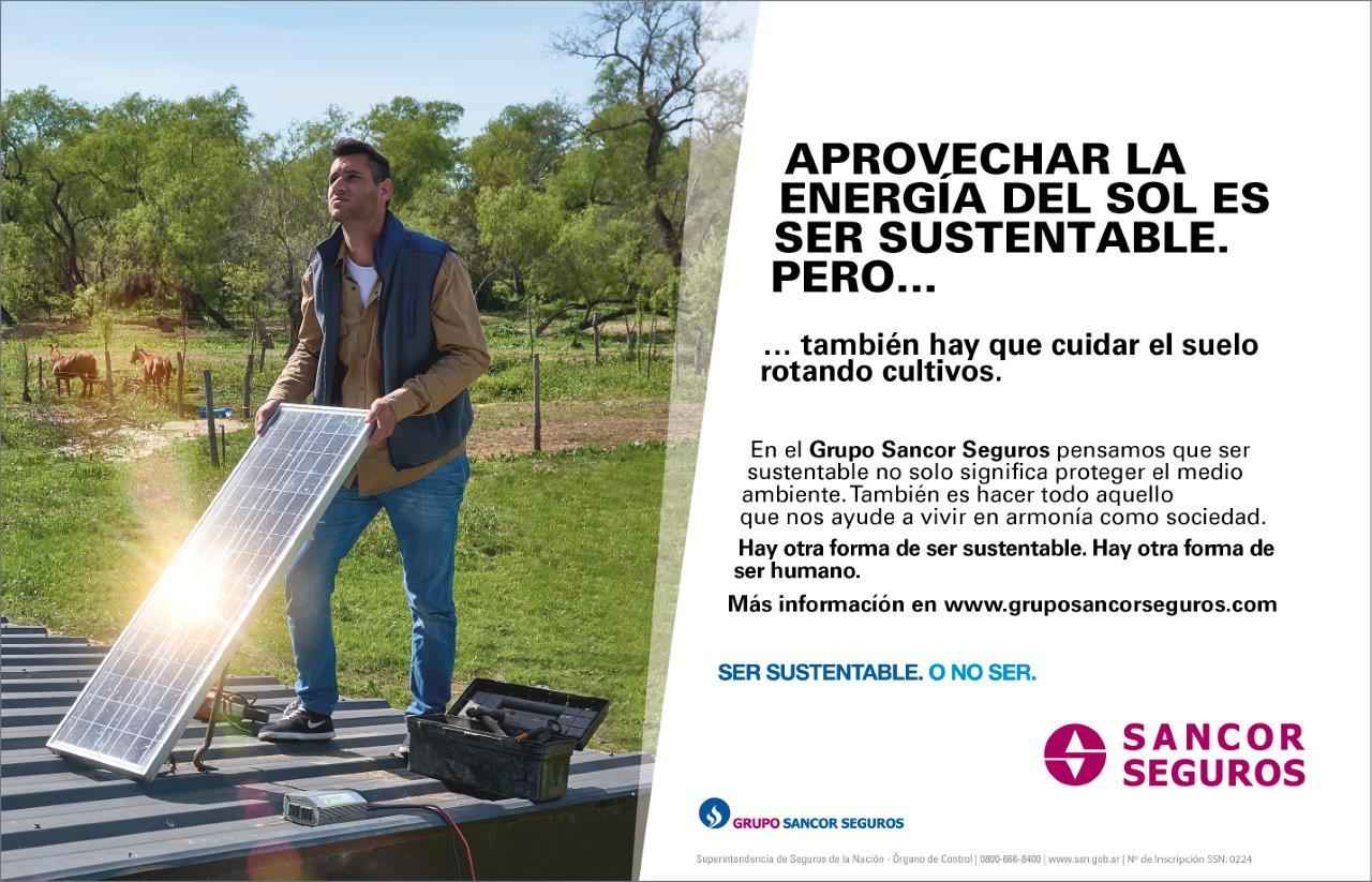 Portada de “Ser Sustentable. O no ser”, nueva campaña institucional creada por CBA/Bartolomé para Sancor Seguros