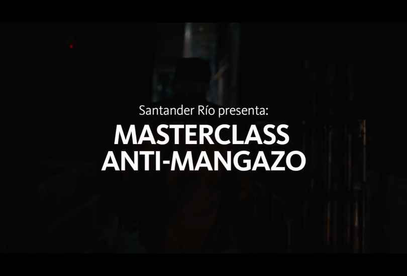 Portada de “Masterclass Anti-Mangazo”, nueva campaña de Santander Río