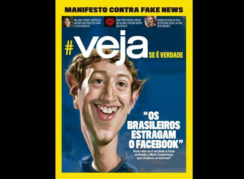 Portada de Veja lanza una campaña para combartir las noticias falsas