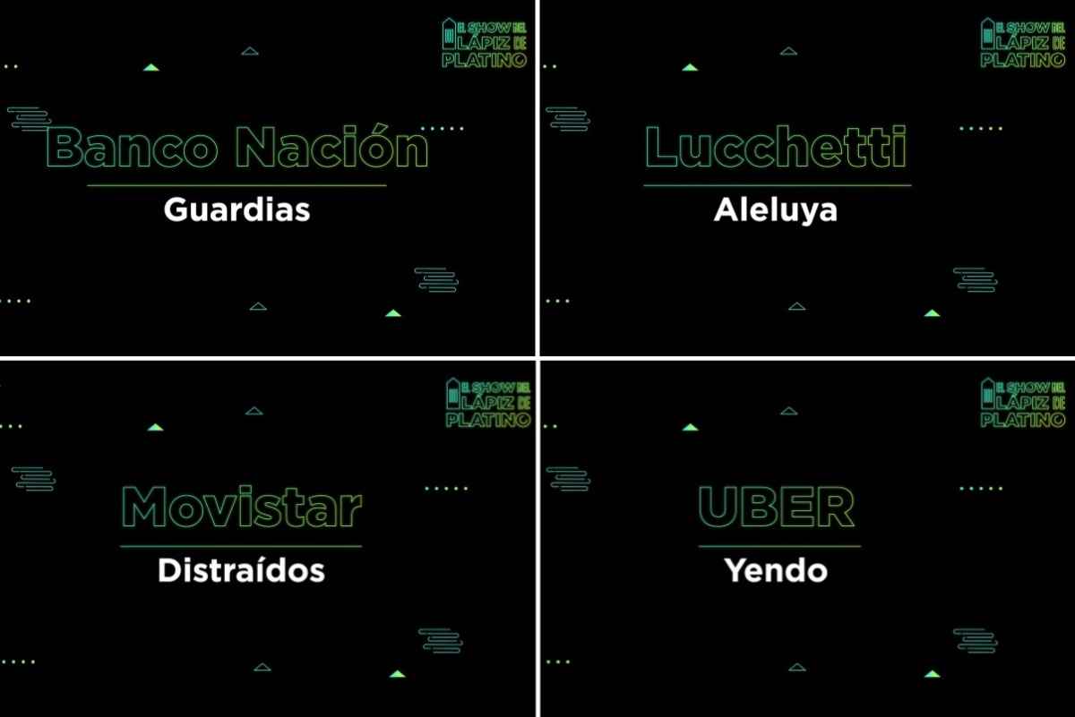 Portada de Lápiz de Platino. Sus Protagonistas: hoy Banco Nación, Lucchetti, Movistar y Uber