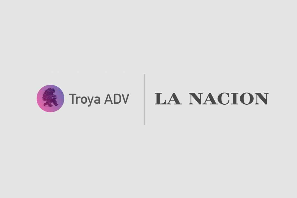 Portada de Troya ADV, seleccionada por LA NACION para la estrategia publicitaria y digital de sus verticales