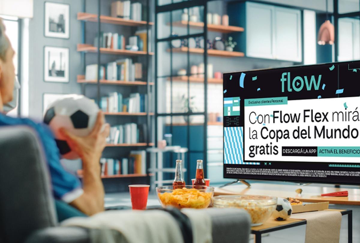 Portada de Con Flow Flex los clientes de Personal podrán ver toda la Copa del Mundo gratis desde cualquier dispositivo