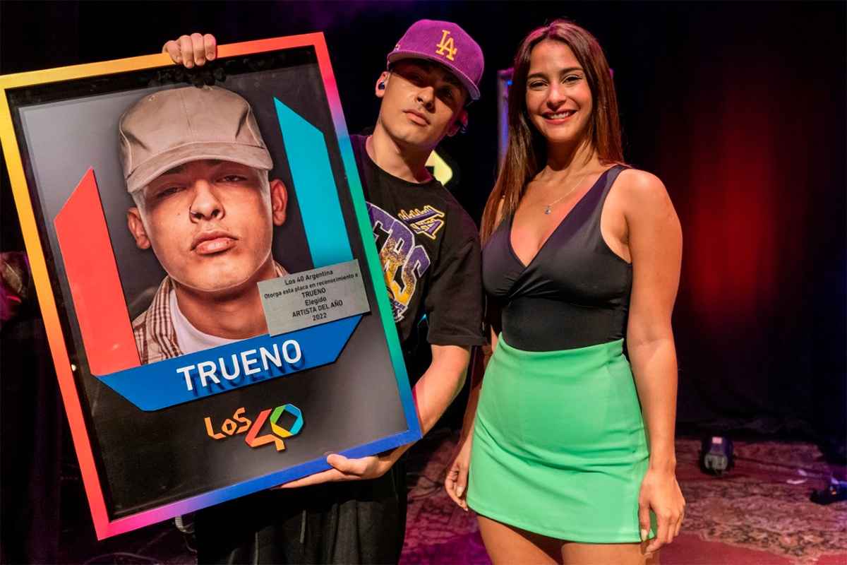 Portada de Trueno lanzó su nuevo corte en un show en LOS40 en Vivo
