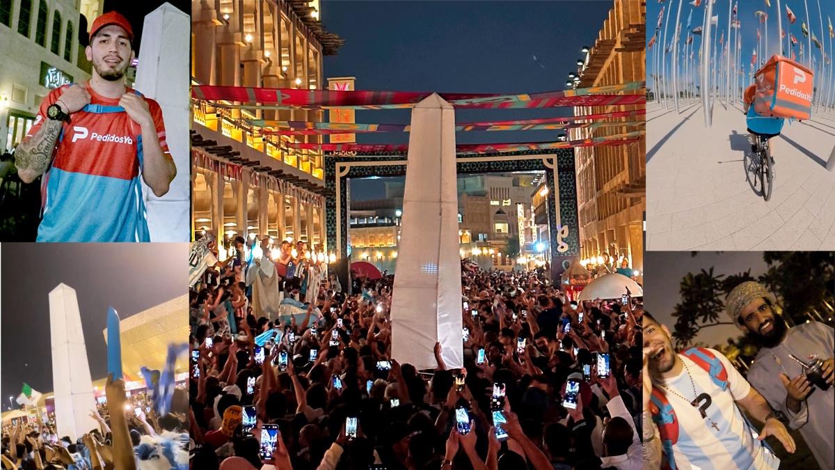 Portada de PedidosYa llevó el Obelisco a Qatar
