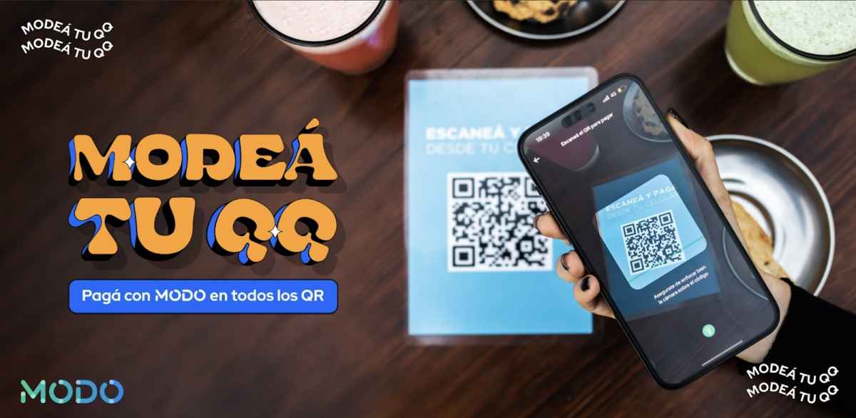 Portada de "Modeá tu QQ", una nueva campaña de MODO para incentivar los pagos con QR