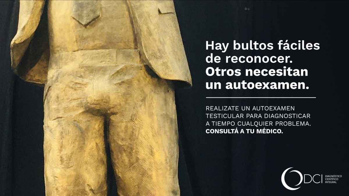 Portada de “El bulto de la estatua”, campaña de VMLY&R Argentina junto a Diagnóstico Científico Integral