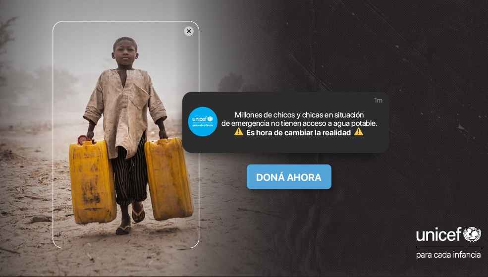 Portada de “Es hora de cambiar la realidad”: la nueva campaña de Dentsu Creative para UNICEF