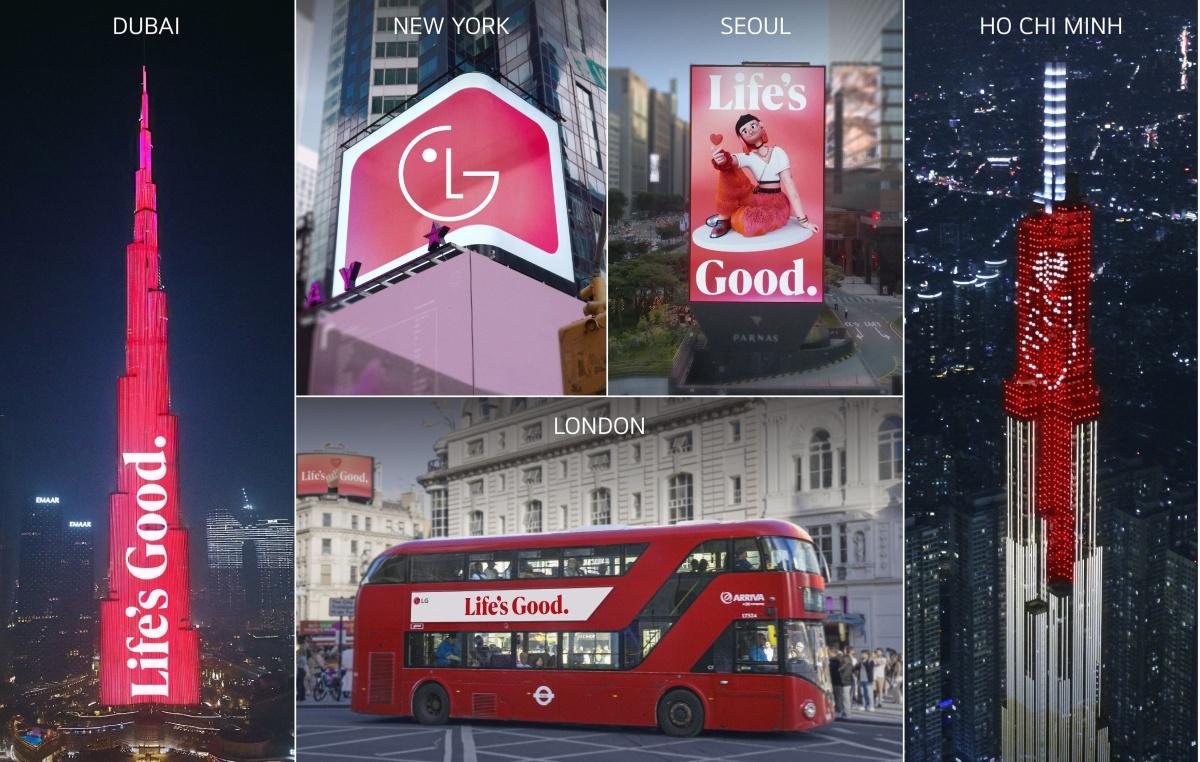 Portada de LG lanza la campaña 'Life's Good', en la que se apodera de lugares famosos para presentar su nueva identidad 