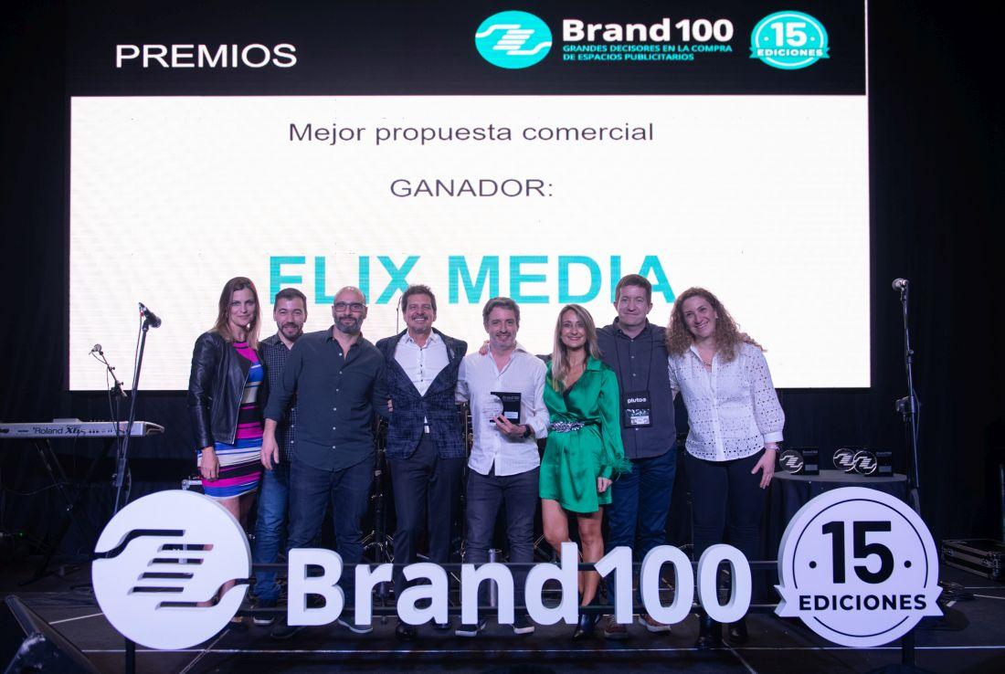 Portada de Flix Media ganó el premio a Mejor Propuesta Comercial en Brand100 