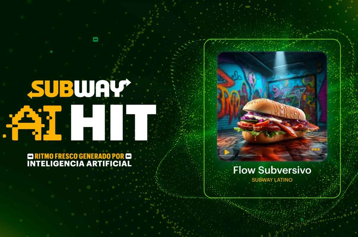 Portada de Subway presenta "Flow Subversivo", una canción generada por Inteligencia Artificial