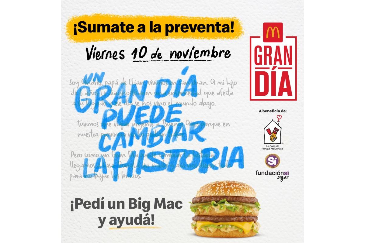 Portada de McDonald’s realizará una nueva edición del Gran Día
