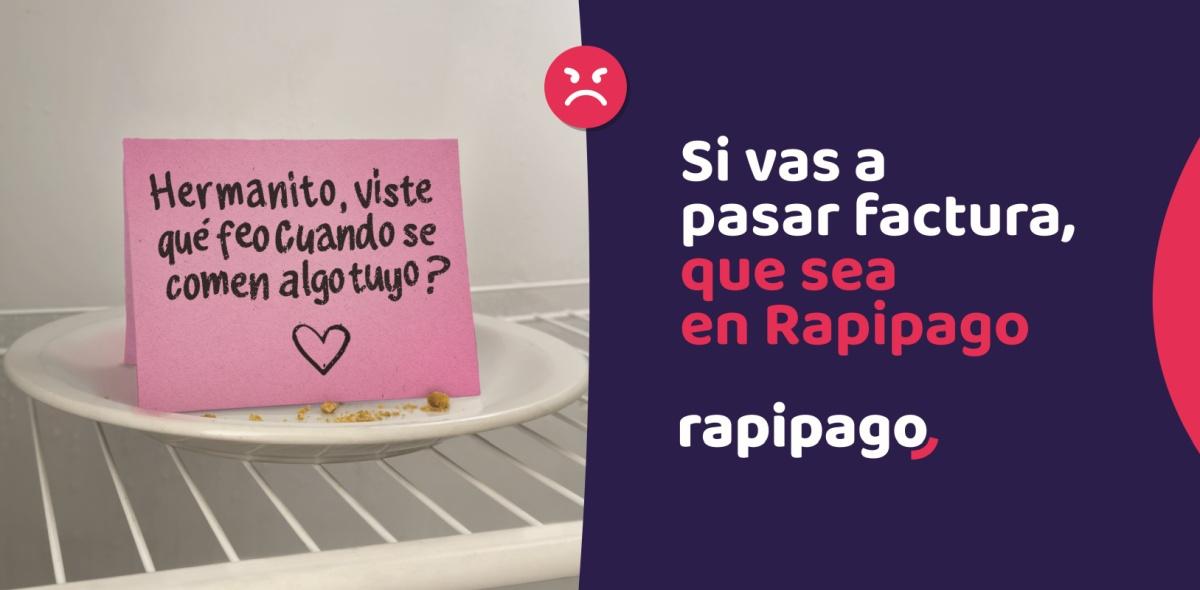 Portada de “Si vas a pasar factura”, nueva campaña de RAPP Argentina para Rapipago