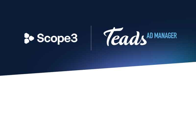 Portada de Teads integra en Teads Ad Manager la medición de emisiones de carbono impulsada por Scope3