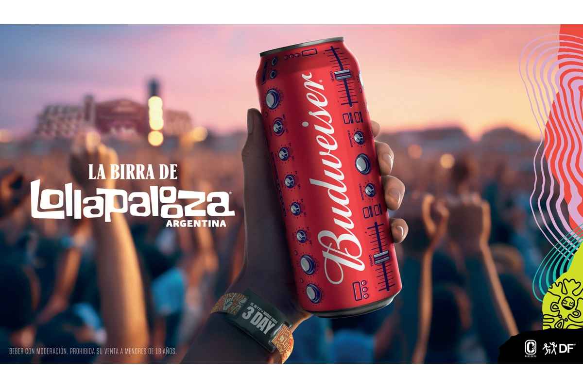 Portada de Budweiser es la cerveza del Lollapalooza 2024