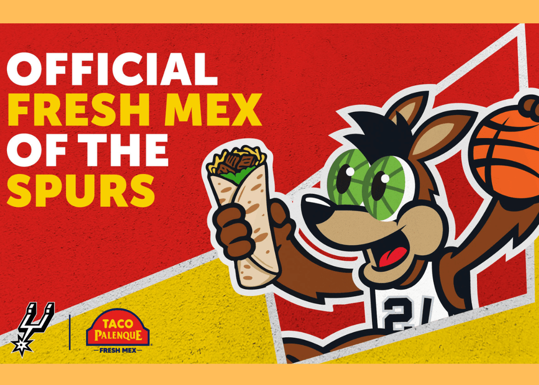 Portada de Creactive Hub acompaña a Taco Palenque como sponsor de San Antonio Spurs