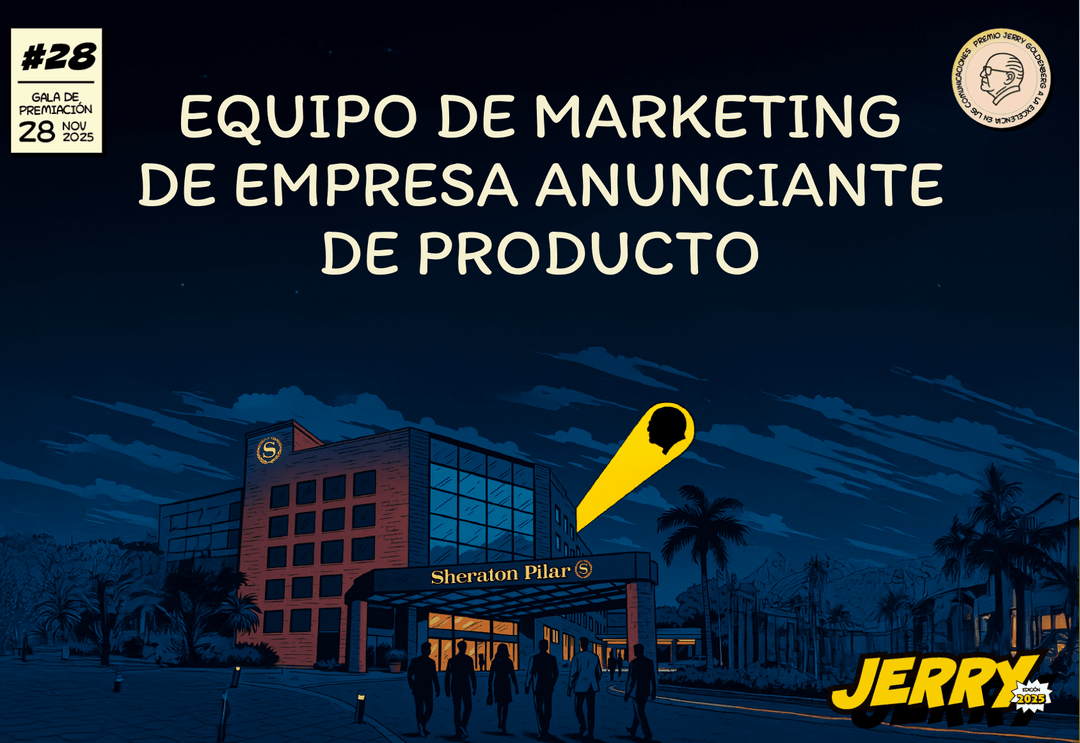 Portada de Premios Jerry 2025 - Equipo de Marketing de Empresa Anunciante de Producto
