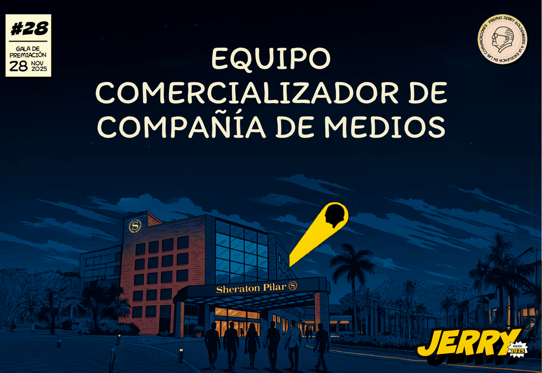 Portada de Premios Jerry 2025 - Equipo Comercializador de Compañía de Medios